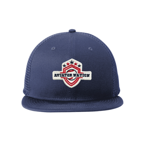 New Era Aviator Logo Standard Fit Snapback Trucker Cap
