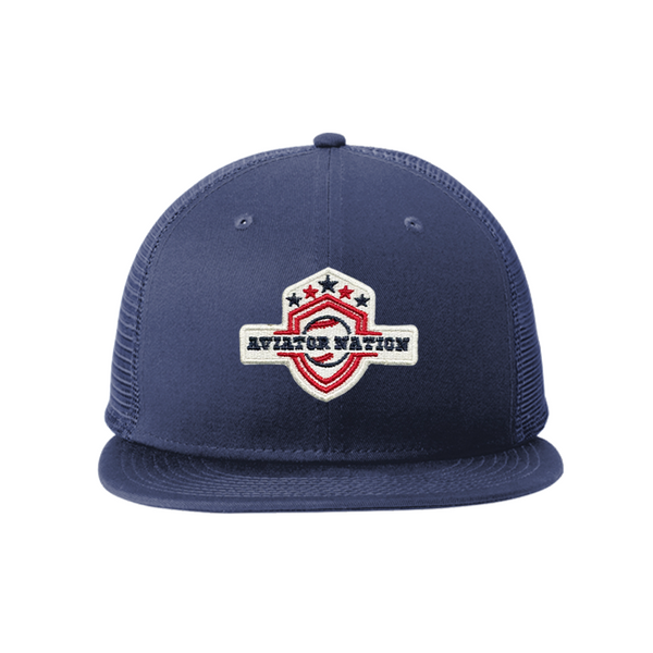 New Era Aviator Logo Standard Fit Snapback Trucker Cap
