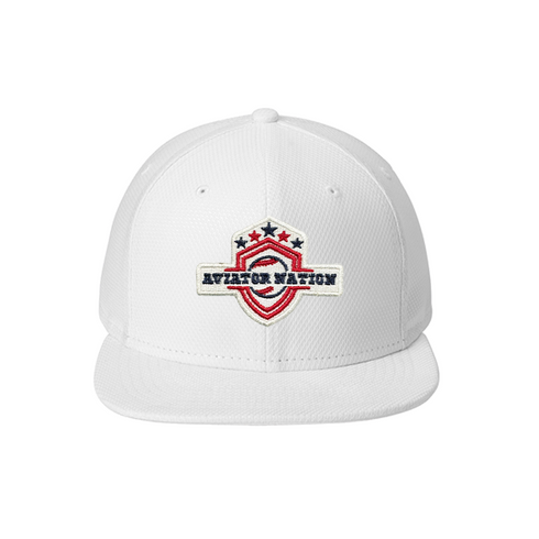 New Era® Official Aviator Original Fit Diamond Era Flat Bill Snapback Cap