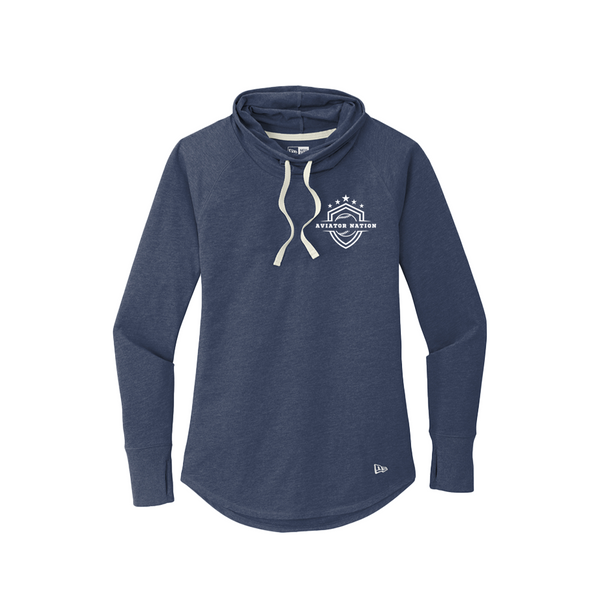 Aviator Logo Ladies Sueded Cotton Blend Cowl Tee