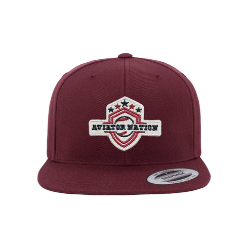 YP Classics Aviator Logo Premium Flat Bill Snapback Cap